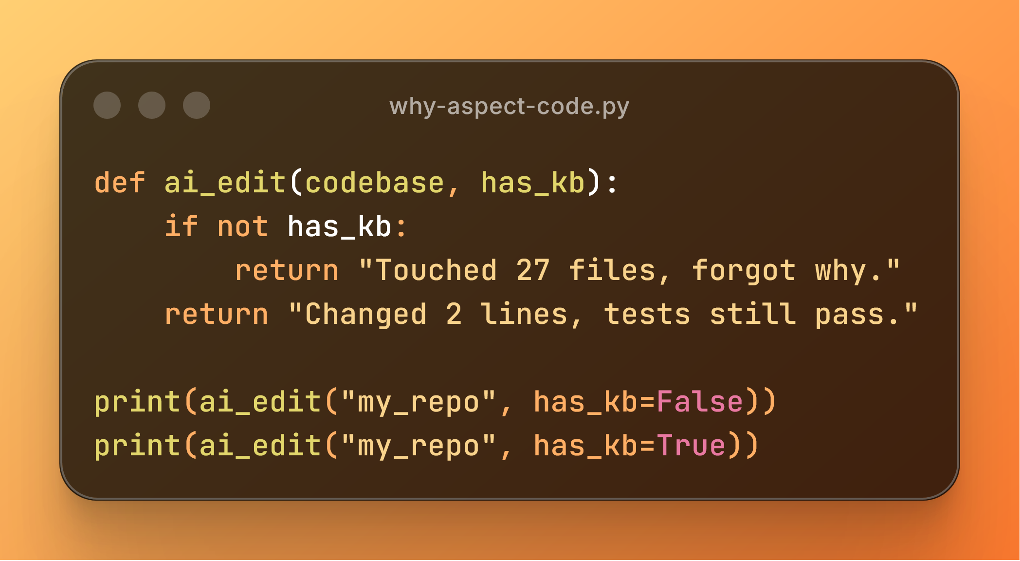 Aspect Code: Giving AI Assistants the Context They're Missing